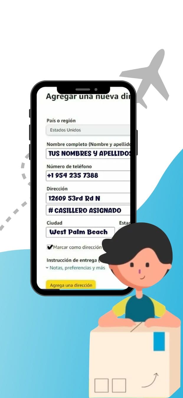 Cómo usar la dirección del casillero
